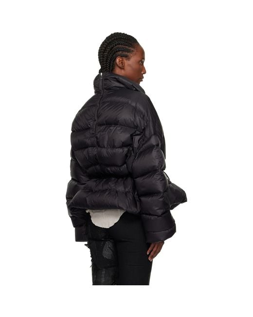 Rick Owens Black Concordians Sail Down Jacket