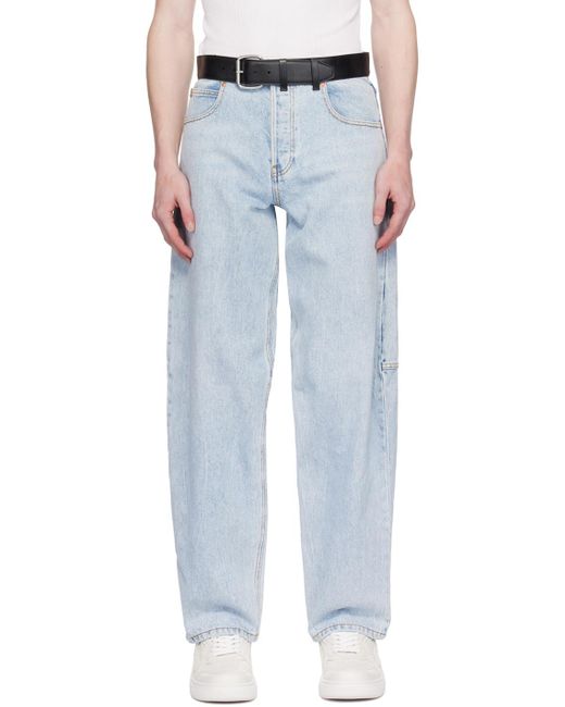 Alexander Wang Black Blue Belted Jeans for men
