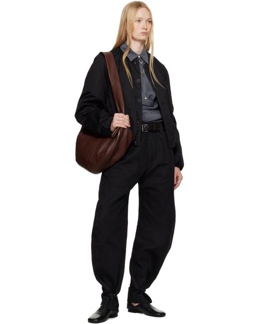 【関税込み】LEMAIRE ブラック レザー スリッパ メンズ Lemaire ブラック レザー スリッパ ブラック | Lyst