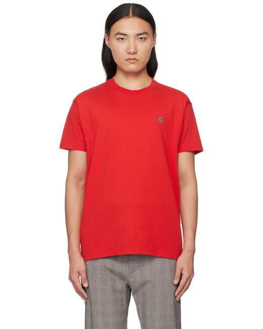 メンズ Vivienne Westwood レッド Classic Tシャツ Red