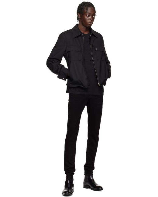 メンズ Amiri ブラック イブニング ブルゾンジャケット Black
