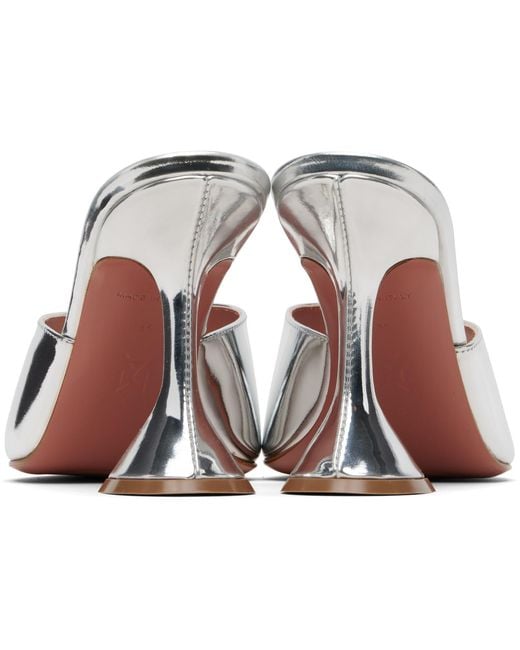 AMINA MUADDI Black Ssense Exclusive Lupita Slipper 95 Heeled Sandals