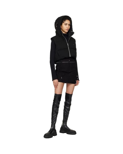 Moncler Genius Black Moncler X Willow Smith Canvas Miniskirt