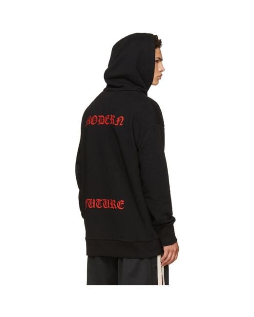 Gucci Black Angry Cat 'modern Future' Hoodie for Men | Lyst