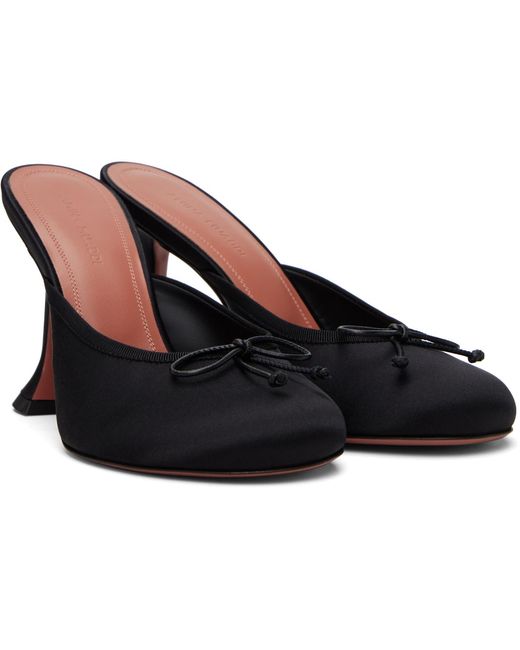 AMINA MUADDI Black Lila Slipper 95 Heels
