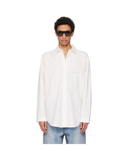 Fear Of God White Cotton Wool Oxford Classic Shirt for men