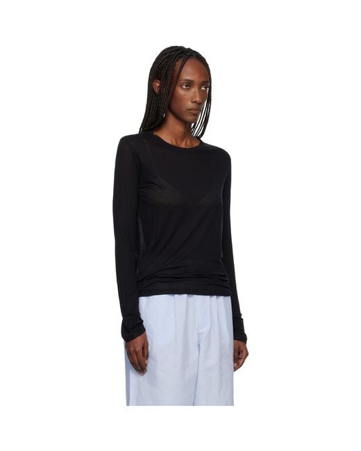Baserange Black Long Sleeve T-Shirt