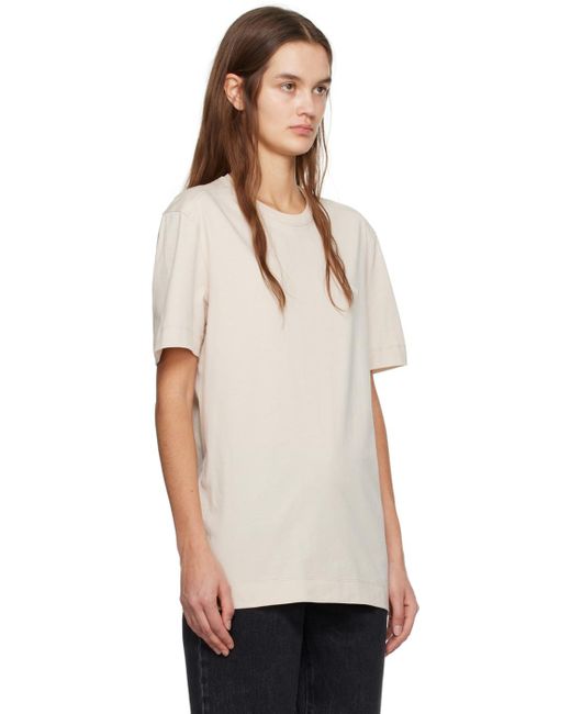 Zegna Natural Embroidered T-shirt