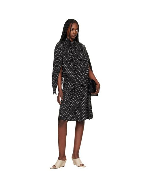 Commission Black Double Minidress