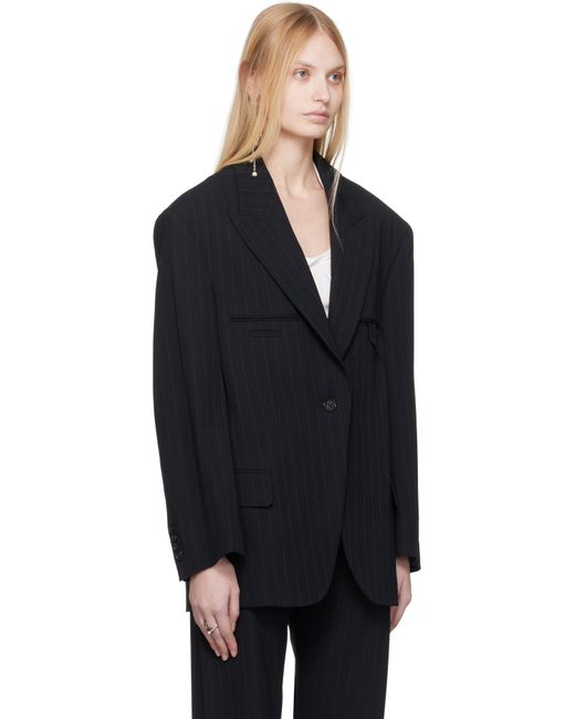 【関税込み】Acne Studios ネイビー シングルジャケット Acne Studios ネイビー シングルジャケット ブラック | Lyst