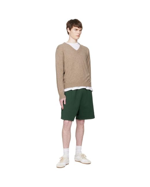 Entire studios Green Standard Sweat Shorts for men