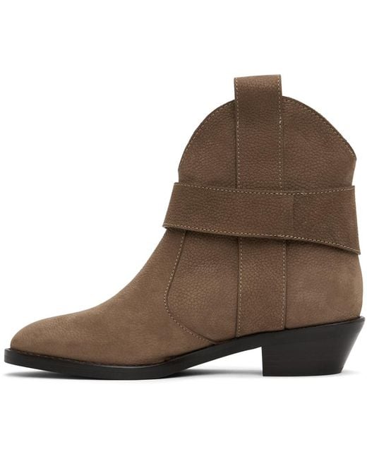 See By Chloé Brown New Ring Line Boots