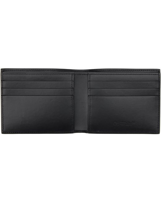 Off-White c/o Virgil Abloh Black Jitney Quote Bifold Wallet for men