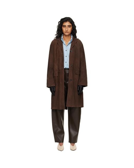 Max Mara Black Ortensia Suede Jacket