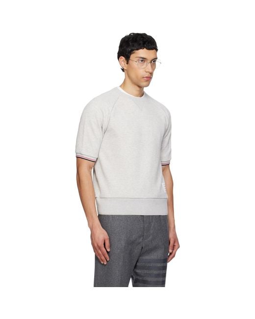 Thom Browne Multicolor Short Sleeve Raglan T-Shirt for men