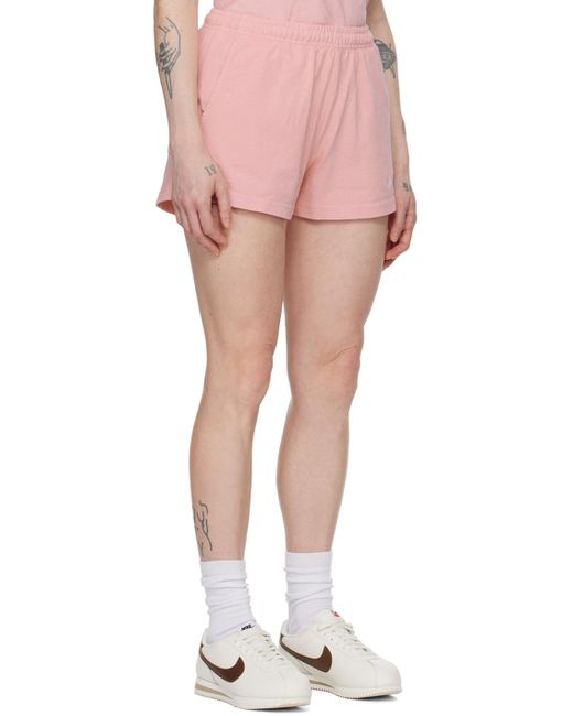 Sporty & Rich Pink Syracuse Disco Shorts