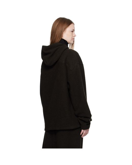 Pull À Capuche Brun En Molleton Rier en coloris Black