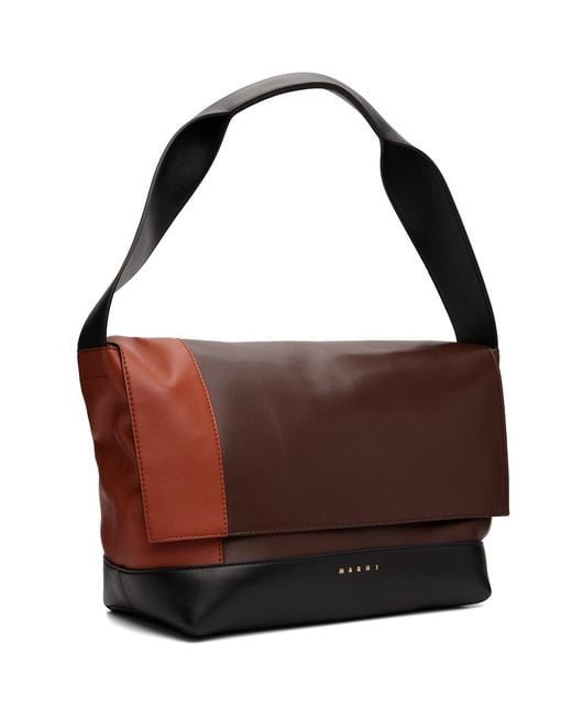 Marni Brown Pod Pochette New Handle Bag for men