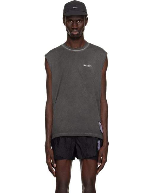 Satisfy Auralite Muscle Tank Top in Black for Men | Lyst