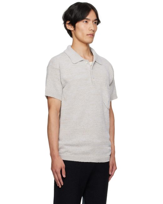 Maison Margiela Black Patch Pocket Polo for men