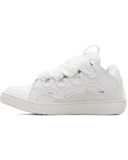 Lanvin White Curb Sneakers for men
