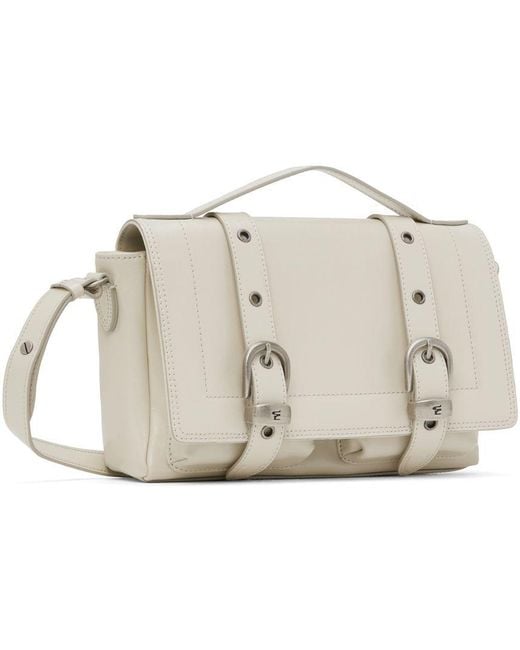 Marge Sherwood Off-white Belted Bag in Black | Lyst