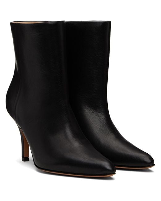 MM6 by Maison Margiela Black Architype Ankle Boots