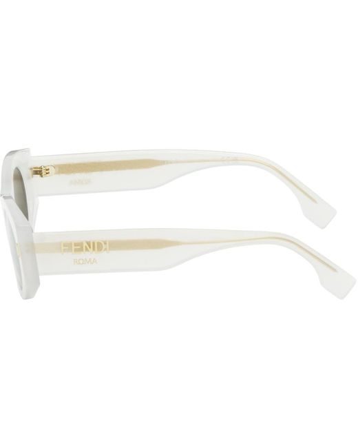 Fendi Black White Roma Sunglasses