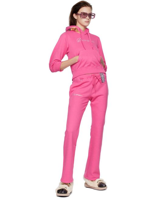Doublet Pink Mobile Phone Lounge Pants