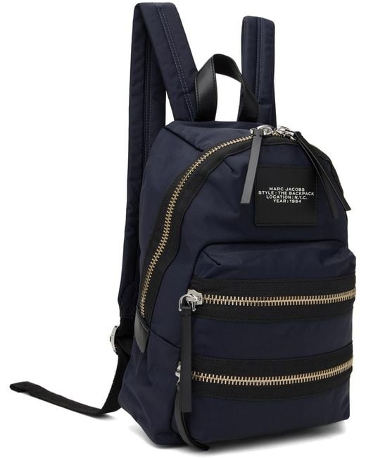 Marc Jacobs Blue Navy 'the Biker Nylon' Medium Backpack