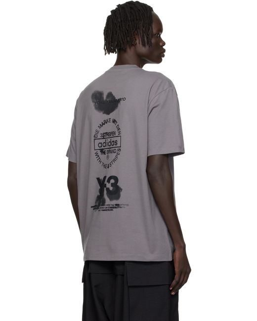 Y-3 Multicolor Graphic Short Sleeve T-Shirt for men