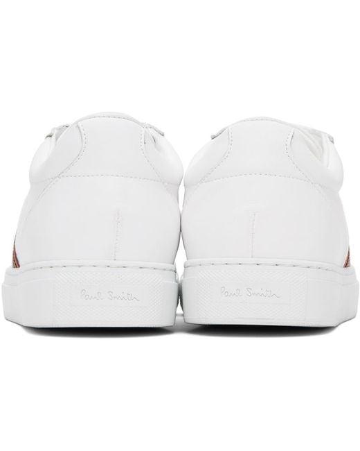 Paul Smith Black White Leather Fermi Sneakers for men