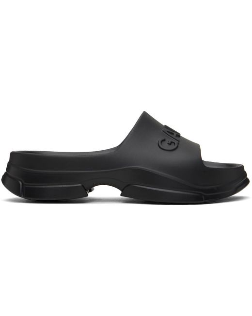 Ganni Black Pool Slide Sandals