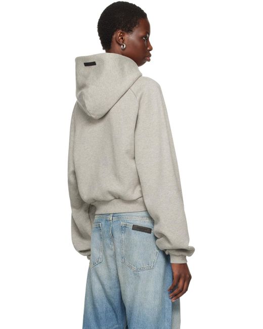 Fear Of God Cropped Hoodie in Blue Lyst UK