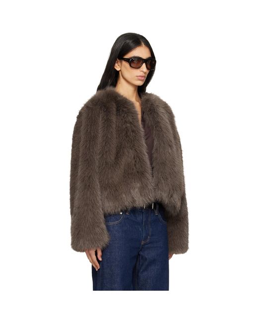 Citizens of Humanity Brown Esme Faux-Fur Jacket