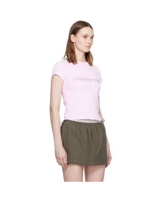 Alexander Wang Purple Hotfix Graphic Baby T-Shirt