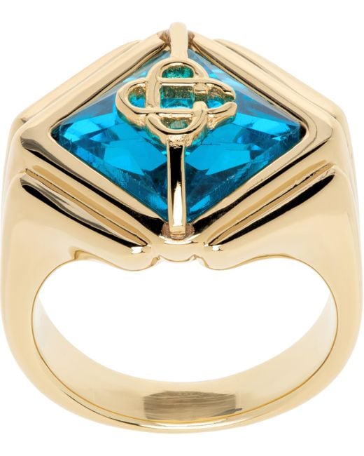 Casablanca Metallic Casa Signet Ring for men