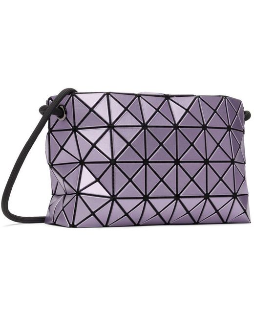 Bao Bao Issey Miyake Purple Loop Metallic Shoulder Bag in Black | Lyst