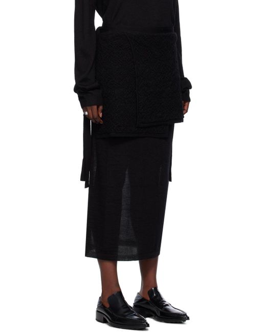 Mini-jupe gauze noire Lauren Manoogian en coloris Black