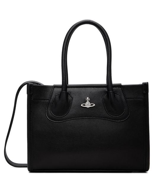 Vivienne Westwood Black Troy Small Tote Crossbody Bag for men