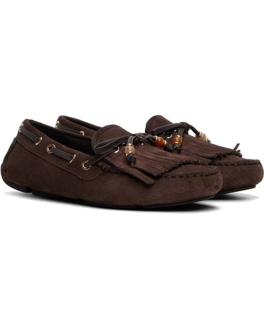 Jimmy Choo Brown Manon Loafers