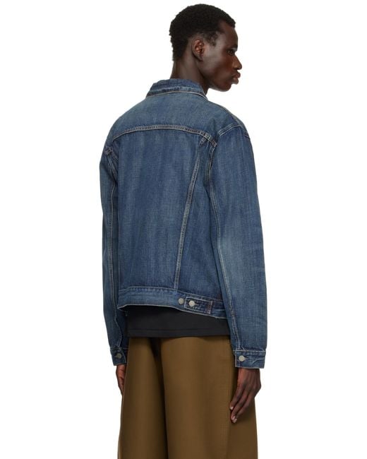 Polo Ralph Lauren Blue Faded Denim Trucker Jacket for men