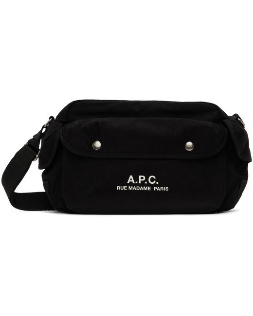 A.P.C. . Black Récupération 2.0 Bag for men