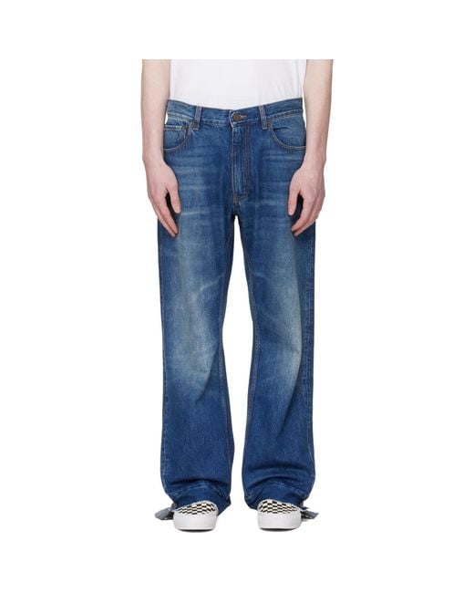 Vetements Blue Bootcut Jeans for men
