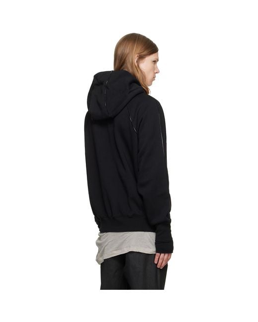 Thom Krom Black Ms 193 Hoodie for men