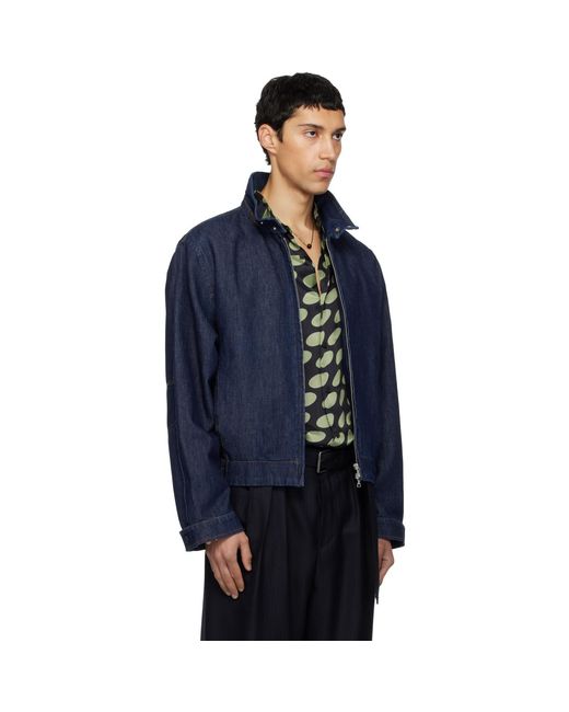 Dries Van Noten Blue Varington Denim Jacket for men