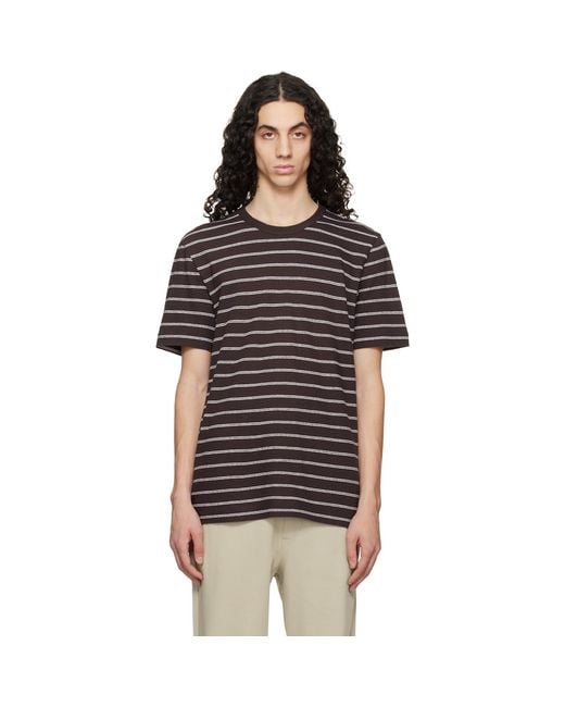 Boss Black Cotton-Linen Regular Fit T-Shirt for men