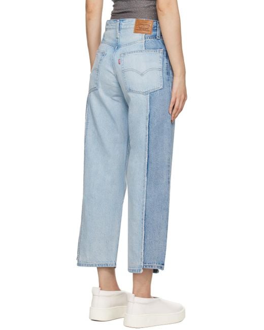 Levi's Blue Recrafted baggy Dad Jeans