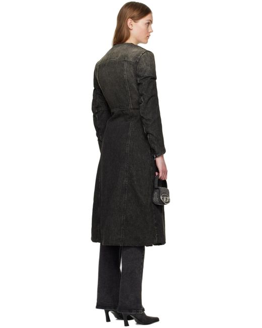 Manteau De-Sy-S noir en denim DIESEL pour homme en coloris Black