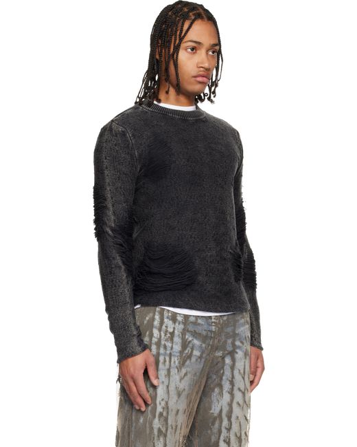 DIESEL Black K-Fjordi-Round Sweater for men